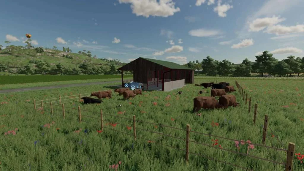 Small UK Cow Barn v1.0 FS22
