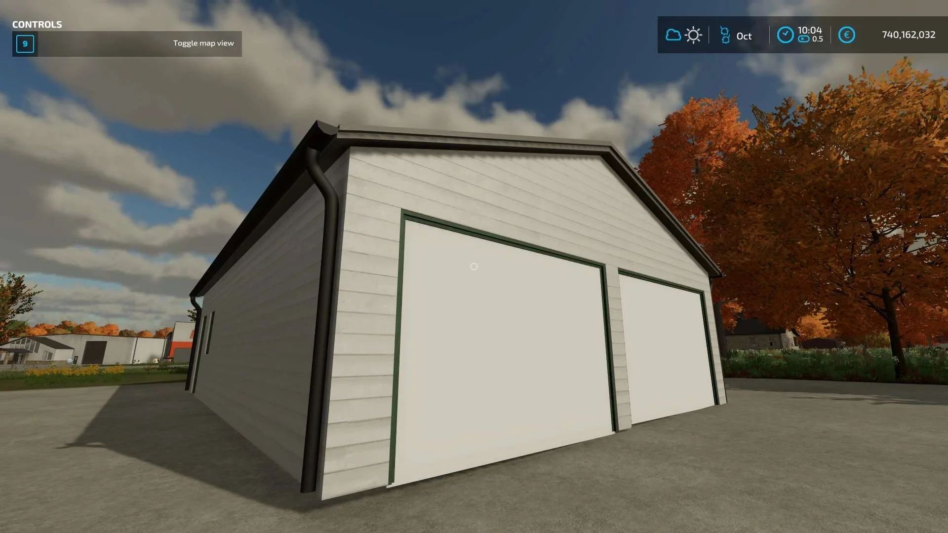 Small White Garage v1.1 FS22 FS22 Mod Free Download