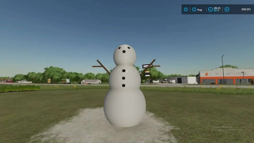 SnowMan Decor v1.0 FS22 FS22 Mod Free Download