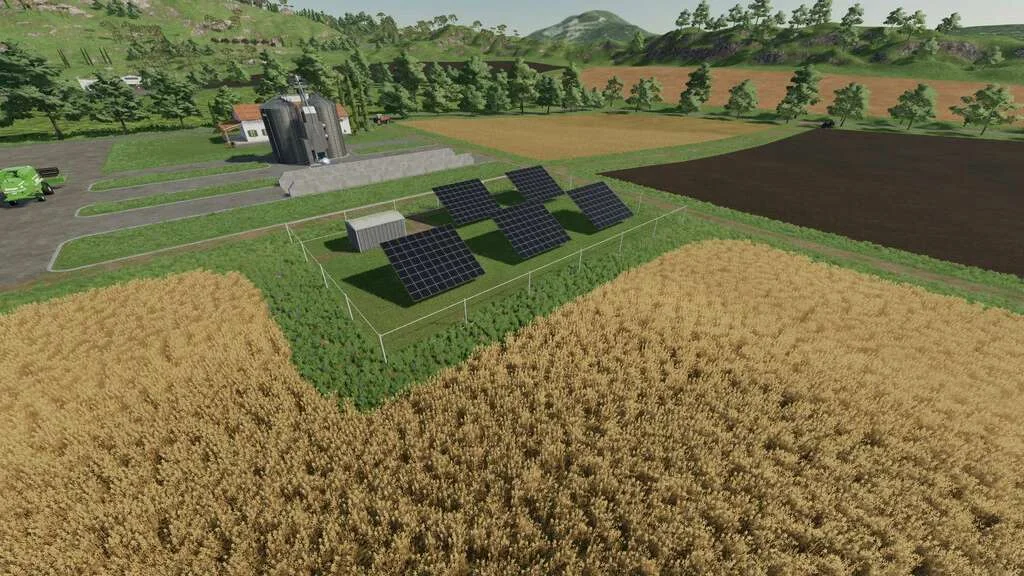 Solar Field Large And Small v1.0 FS22 FS22 Mod Free Download