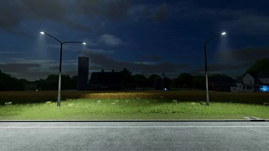 Street Lamps Prefab v1.0 FS22 FS22 Mod Free Download