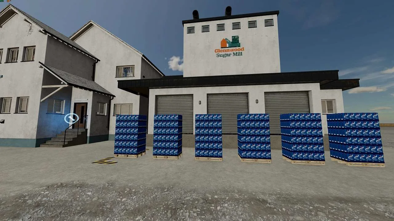 Sugar factory with empty pallets v1.0 FS22 FS22 Mod Free Download