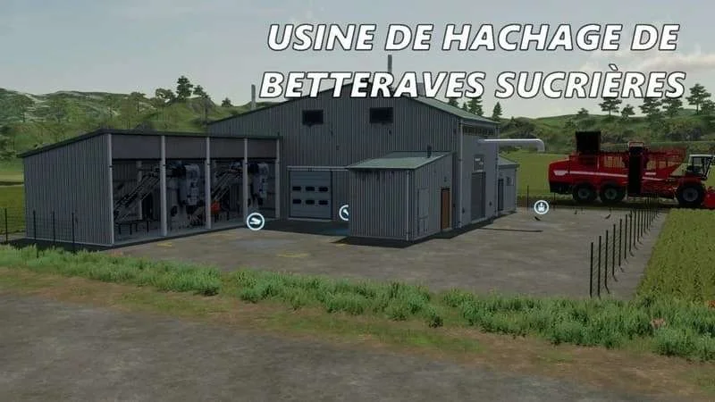 Sugarbeet cutting factory v1.0 FS22 FS22 Mod Free Download
