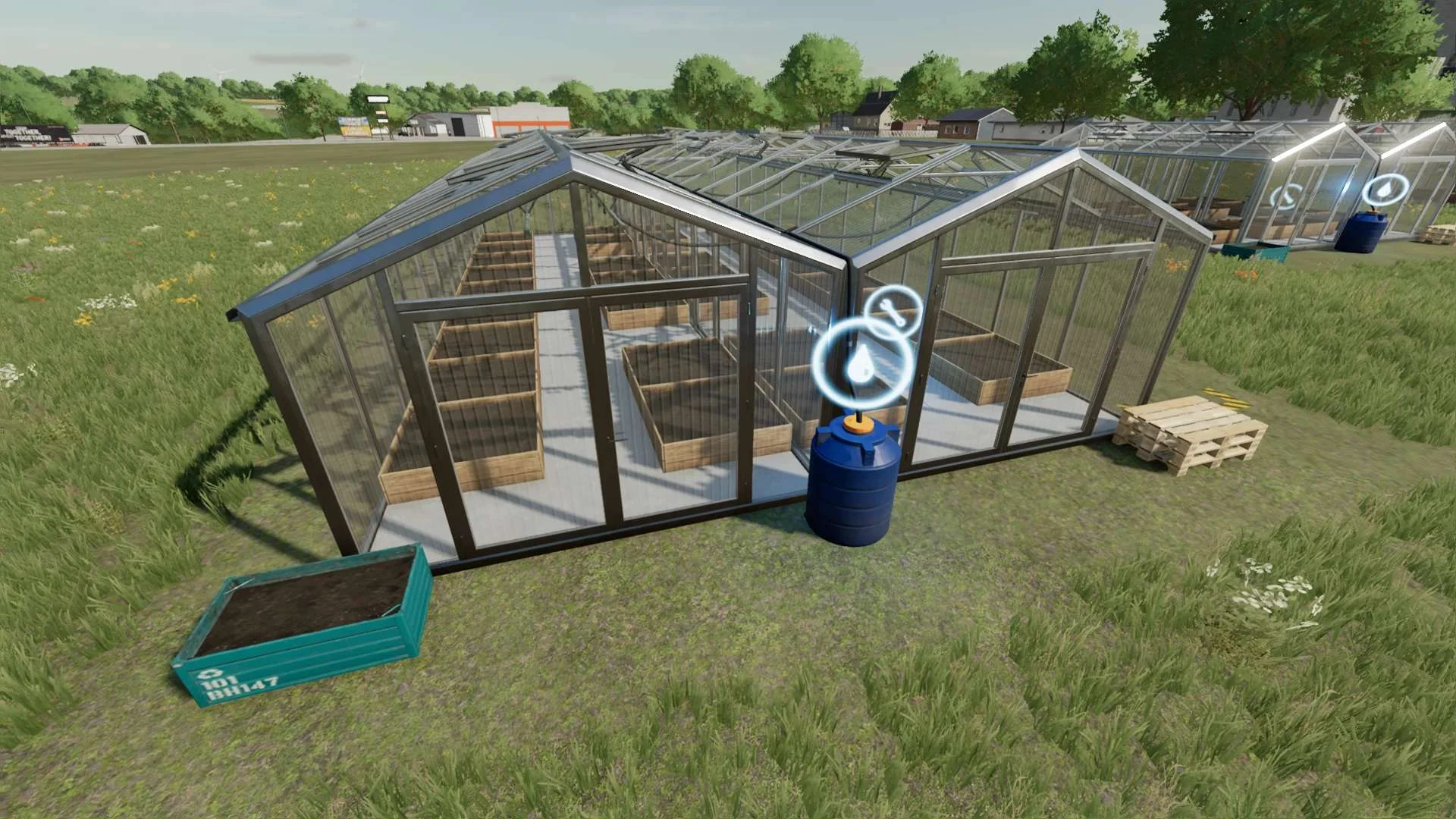 SZKLARNIE (GREENHOUSES) v1.0 FS22 FS22 Mod Free Download