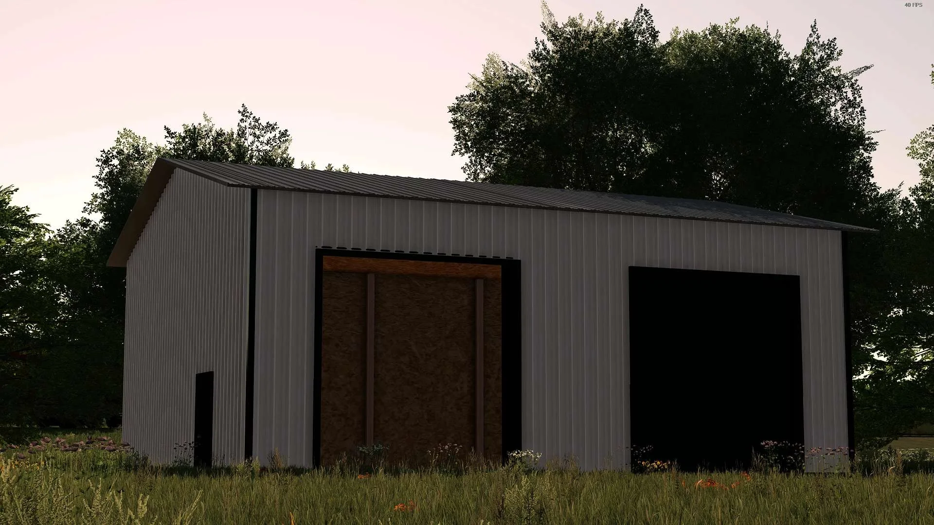 Tall White Garage v1.0 FS22 FS22 Mod Free Download