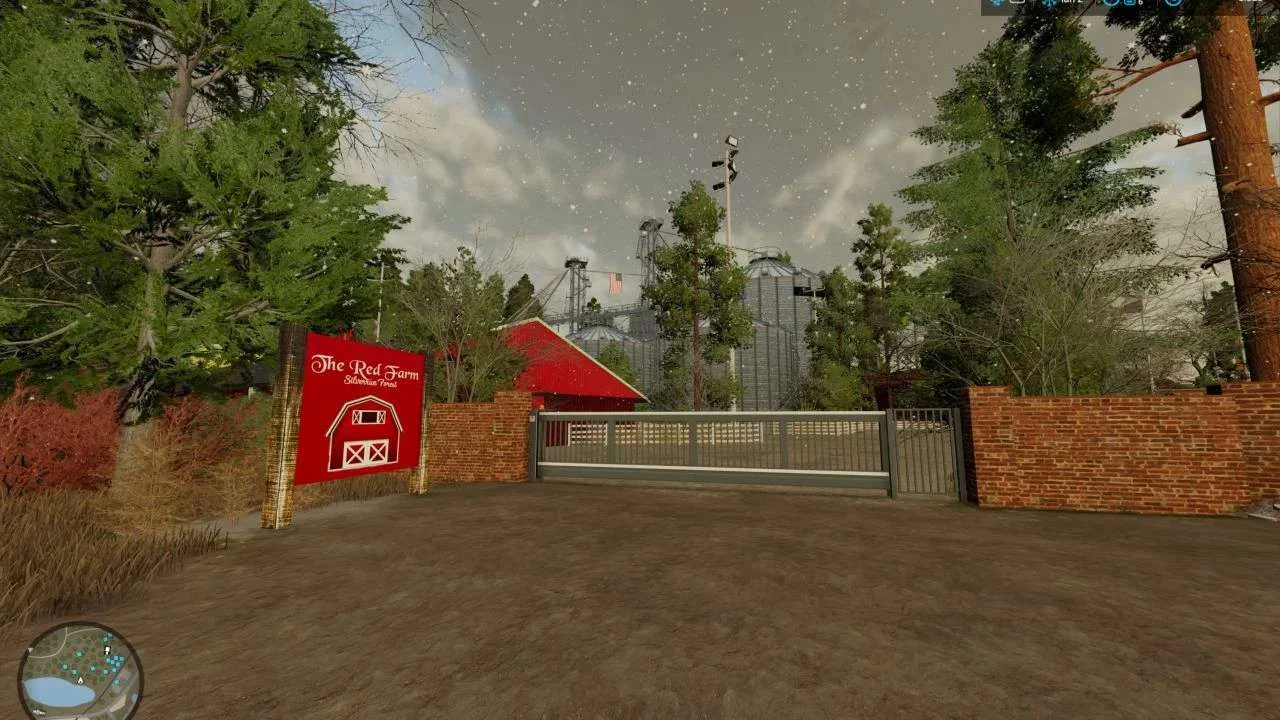 The Red Farm Signpost V1.0 FS22 FS22 Mod Free Download