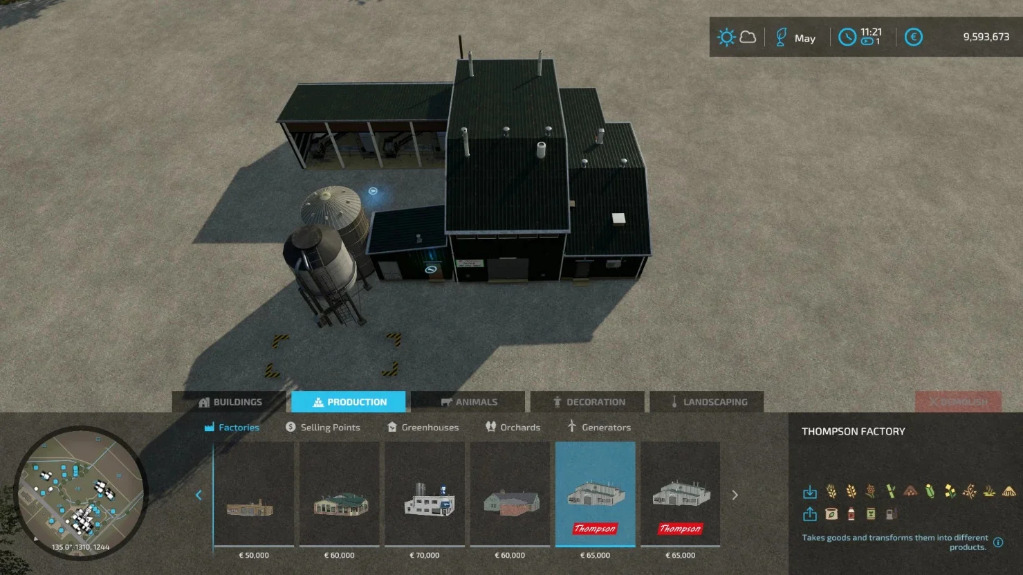 Thompson Factory v1.0 FS22 FS22 Mod Free Download