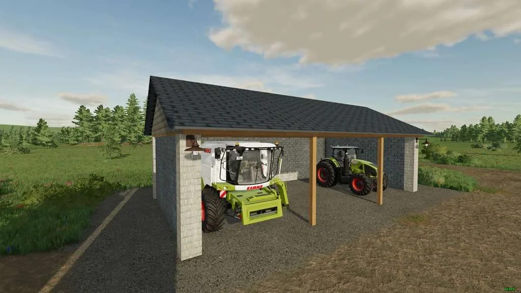 Three Bay Shed v1.0 FS22 FS22 Mod Free Download