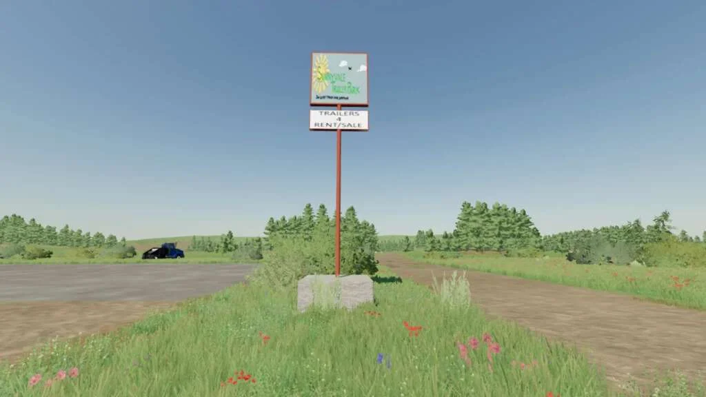 TPB SunnyVale Trailer Park Sign v1.0 FS22