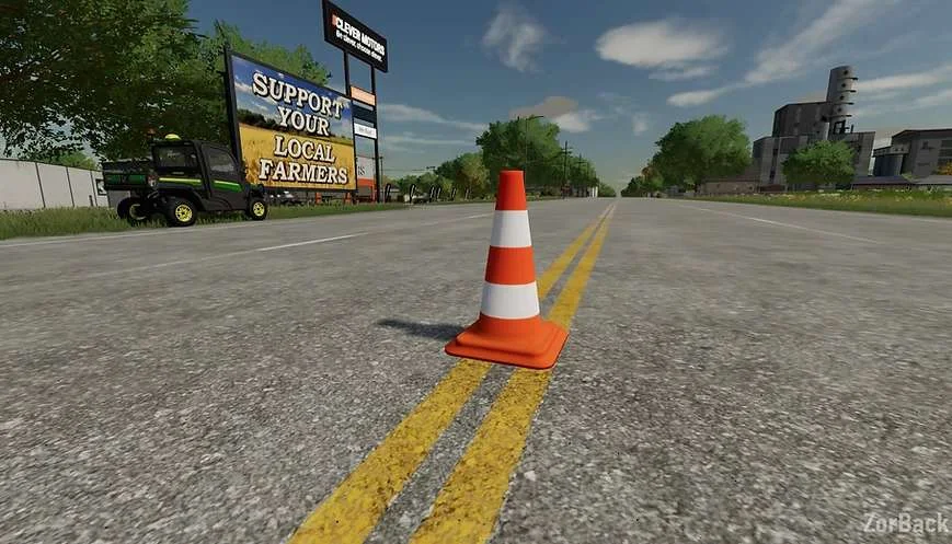 Traffic cone v1.0 FS22 FS22 Mod Free Download