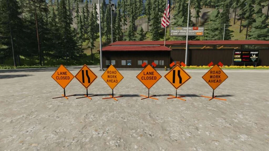 Traffic Cones And Barricades v1.0.0.1 FS22