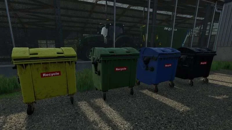 Trashbin Pack v1.0.0.2 FS22 FS22 Mod Free Download