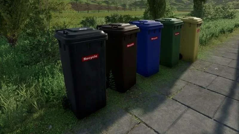 Trashbin Pack v1.0 FS22 FS22 Mod Free Download