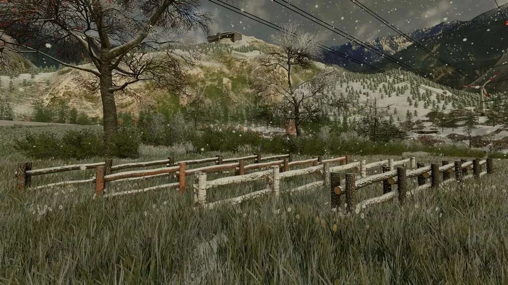 Tree Trunk Fences v1.0 FS22