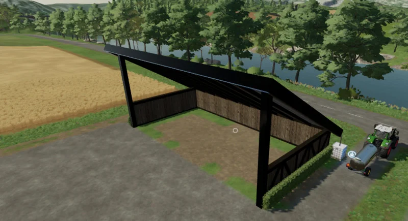 Vehicle shelter V1.1 FS22 FS22 Mod Free Download