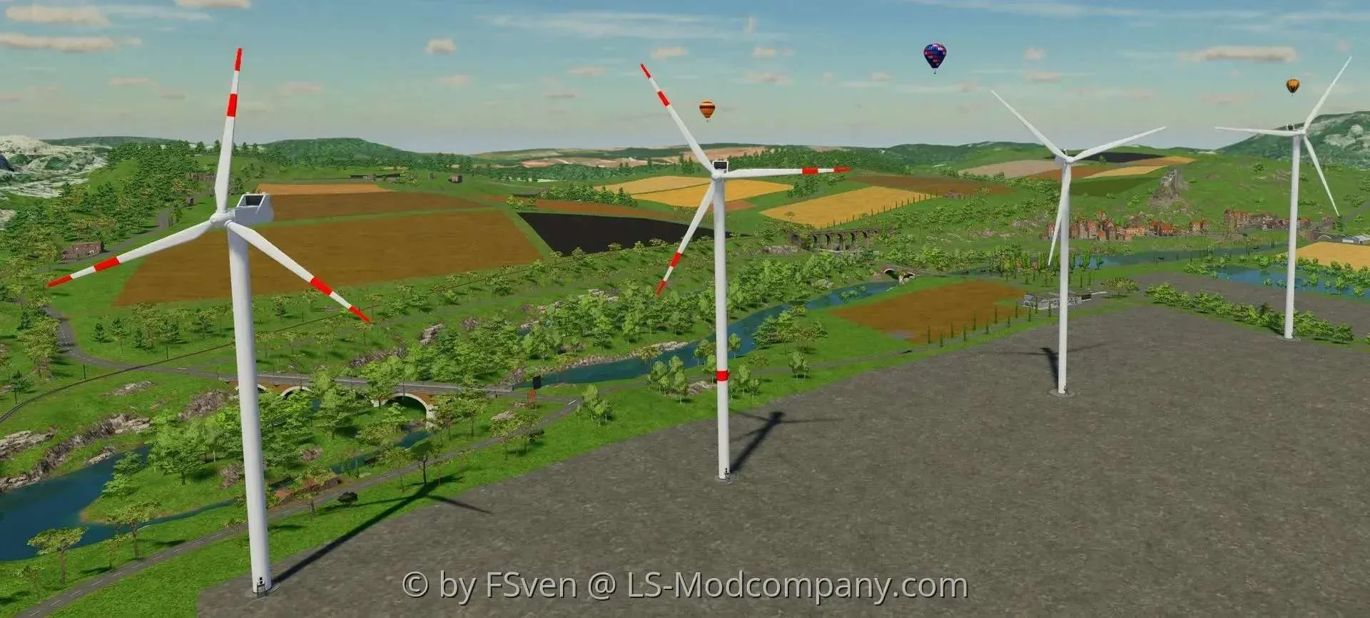 Vestas 2MW Windturbines v1.2 FS22 FS22 Mod Free Download