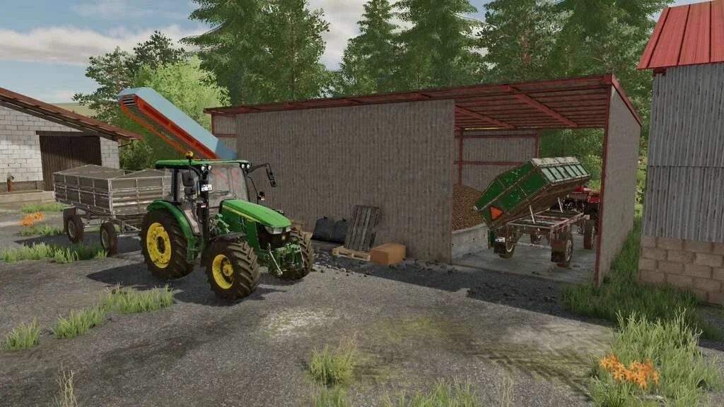 Warehouse With Conveyor Belt v1.0 FS22 FS22 Mod Free Download