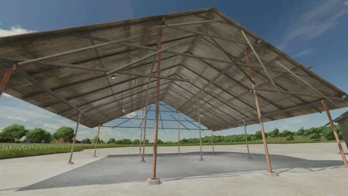 Wellblechunterstaende v1.0 FS22 FS22 Mod Free Download