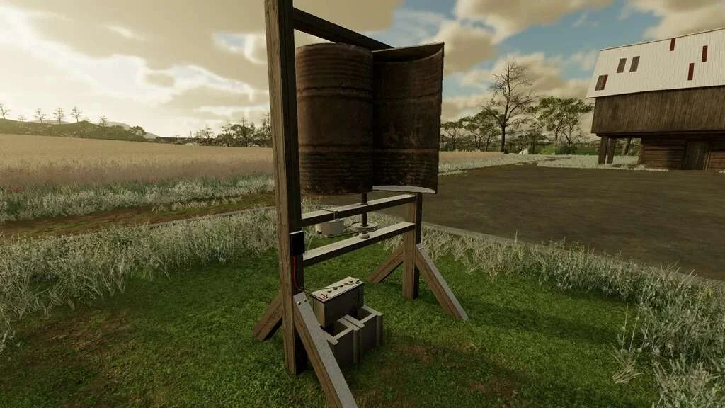 Wind Generators Made With Barrels v1.0 FS22 FS22 Mod Free Download