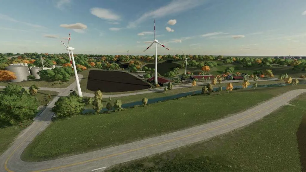 Wind Turbine Package v1.1 FS22 FS22 Mod Free Download