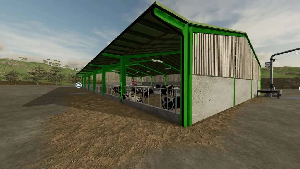 Winter Cow Barn v1.1 FS22 FS22 Mod Free Download