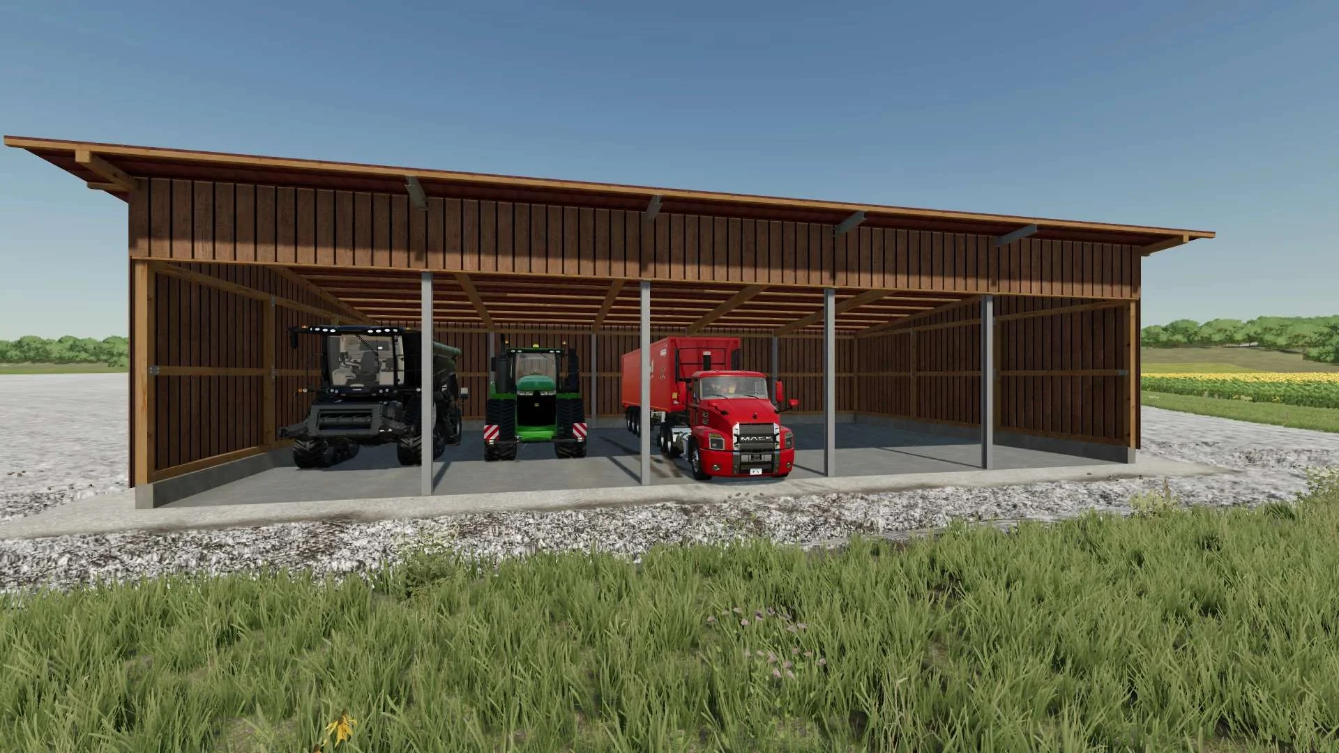 Wood Shed 25x15m v1.0 FS22