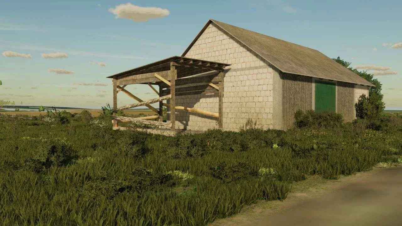 Wooden Shed For Combines v1.0 FS22