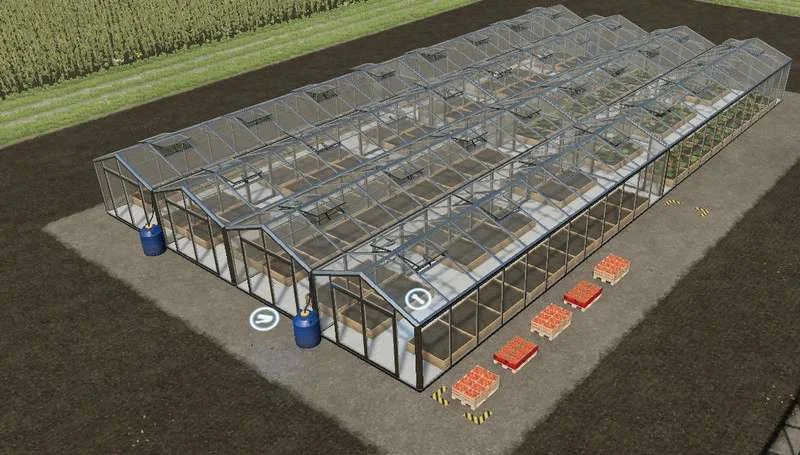 XXL Greenhouse v1.0 FS22 FS22 Mod Free Download