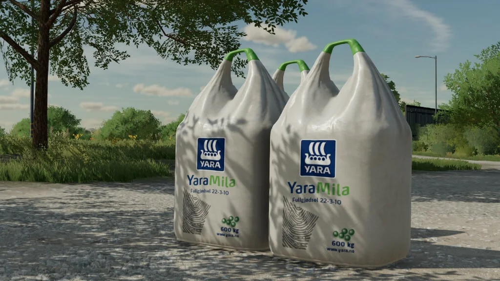 Yara Big Bag Fertilizers v1.0 FS22 FS22 Mod Free Download