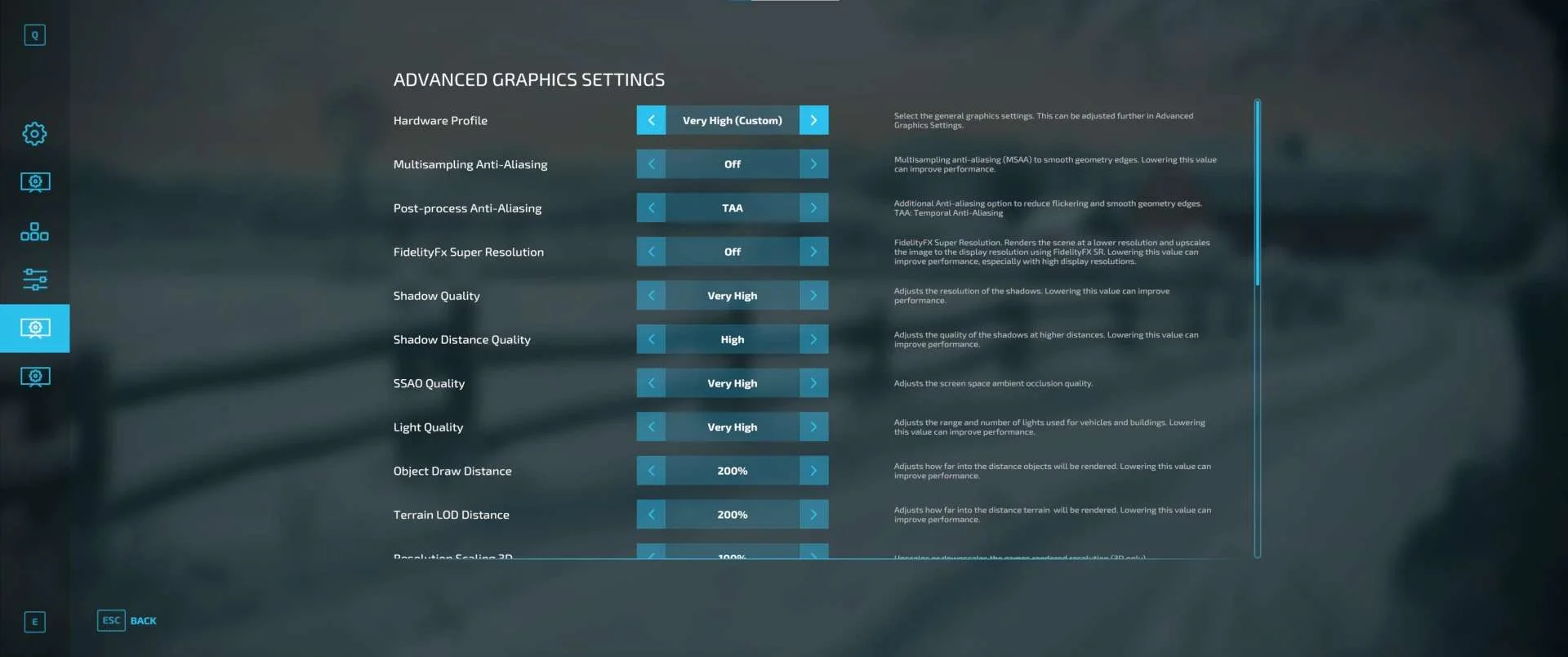 AdvancedSettings v1.0 FS22 FS22 Mod Free Download