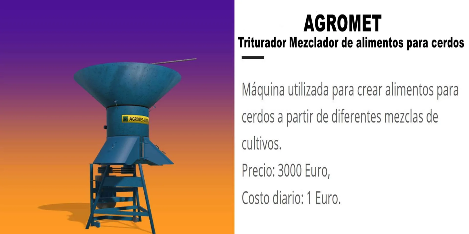 Agromet bak Spanish Version v1.0 FS22 FS22 Mod Free Download