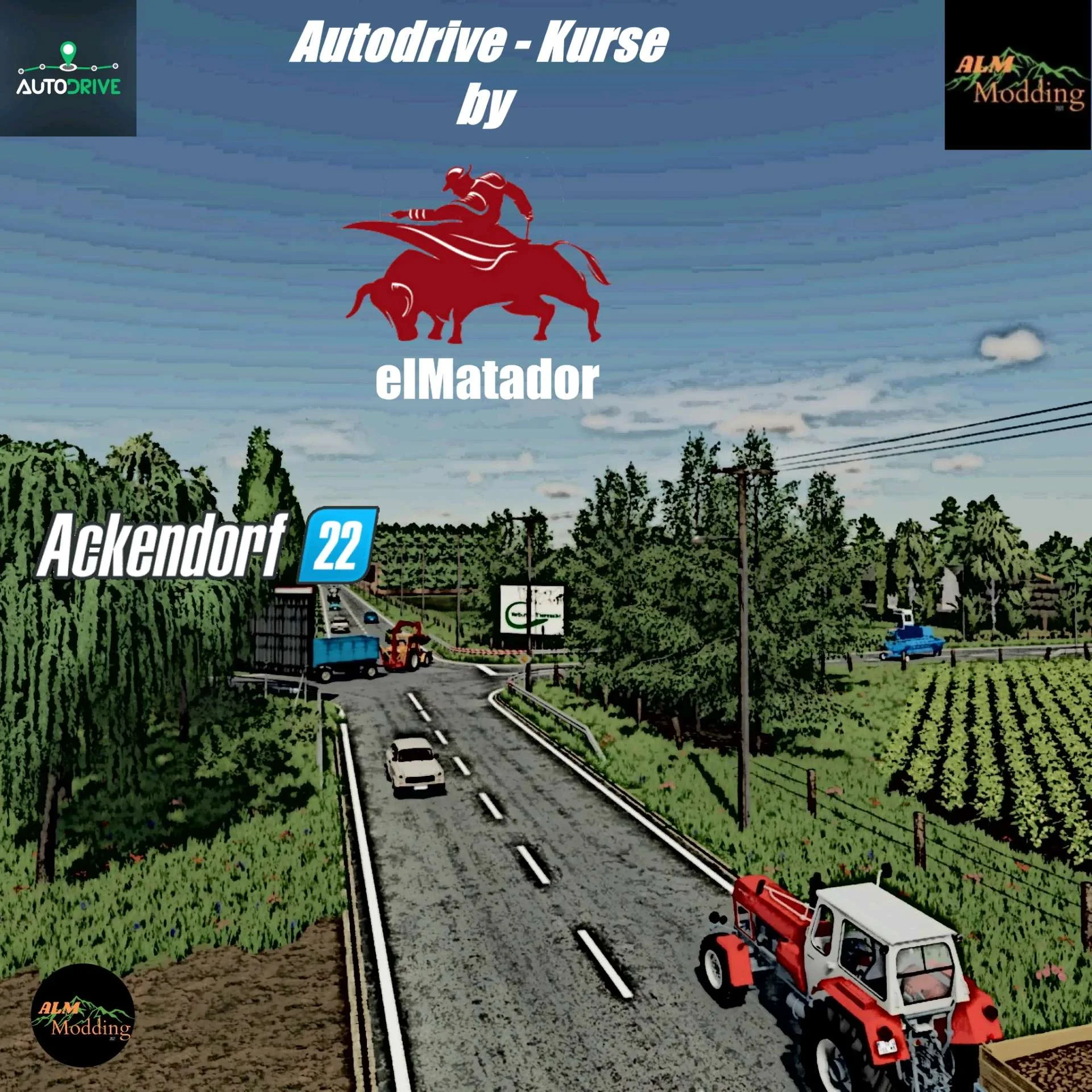 AutoDrive – Courses for Ackendorf by ALM Modding v1.0 FS22 FS22 Mod Free Download