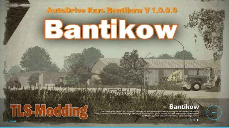 AutoDrive course Bantikow v1.0 FS22 FS22 Mod Free Download