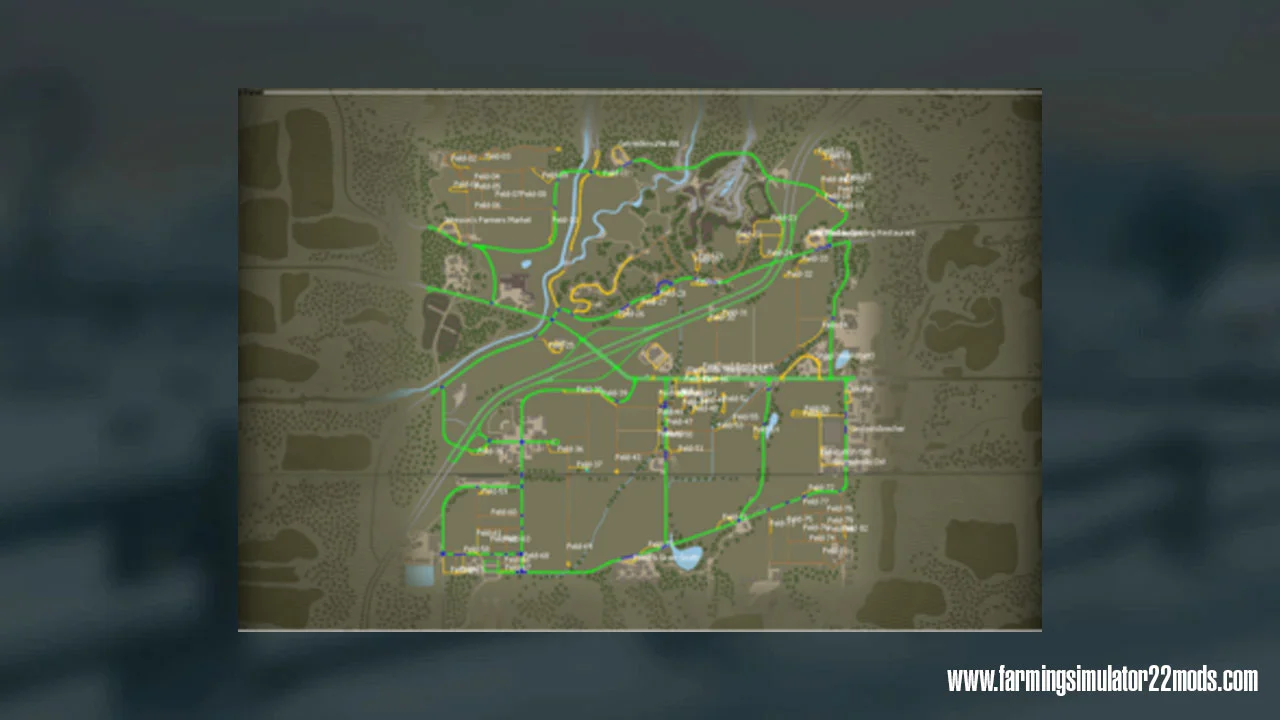 AutoDrive courses for the Elmcreek v1.0 FS22 FS22 Mod Free Download
