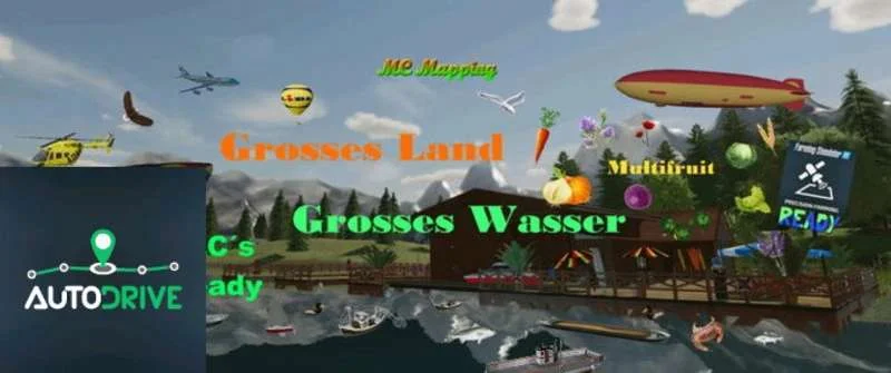Autodrive for Big Land Big Water v1.0 FS22 FS22 Mod Free Download