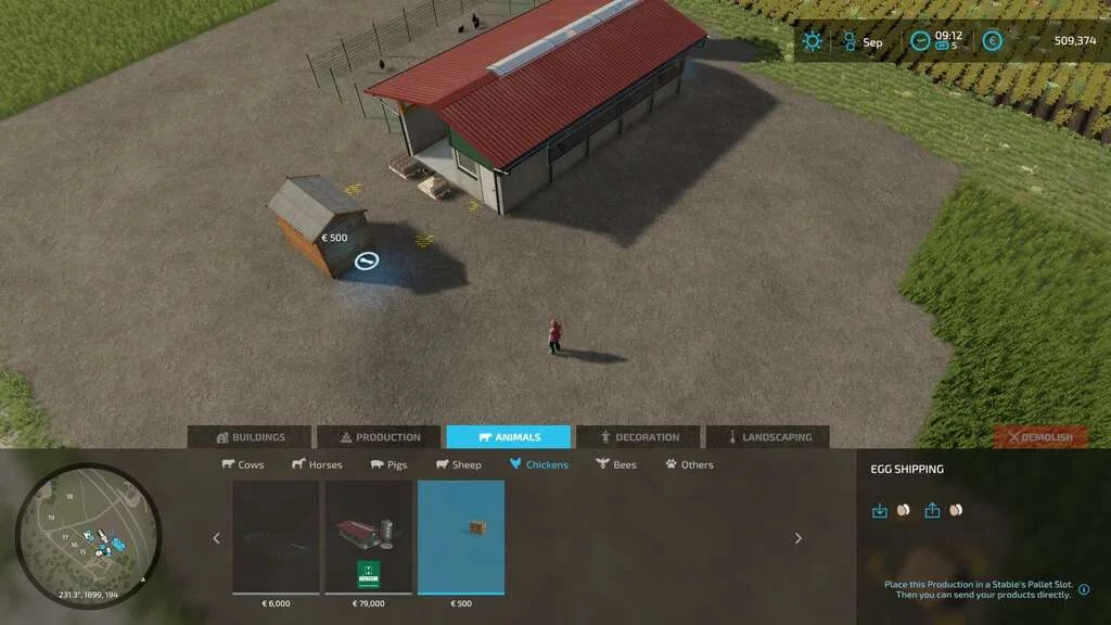 Automatic Shipping Of Animal Products v1.0 FS22 FS22 Mod Free Download