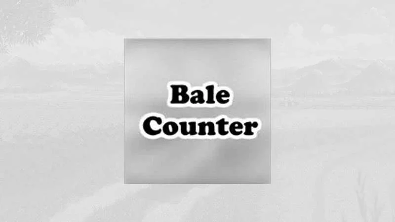 Bale Counter v1.0 FS22 FS22 Mod Free Download