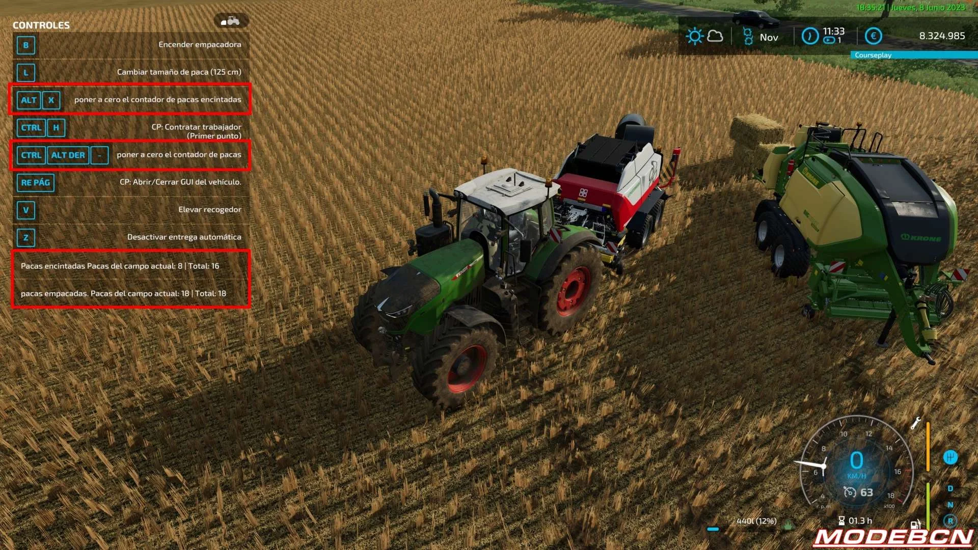 Bale Counter VERSIÓN EN ESPAÑOL v2.0 FS22 FS22 Mod Free Download