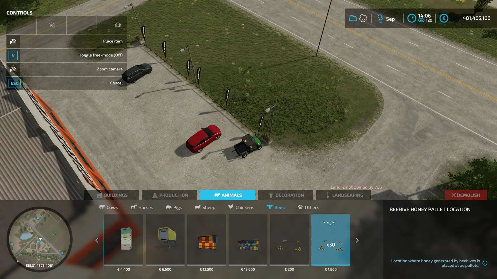 Bee Hives Pallet Spawner x30 v2.0.0.1 FS22 FS22 Mod Free Download