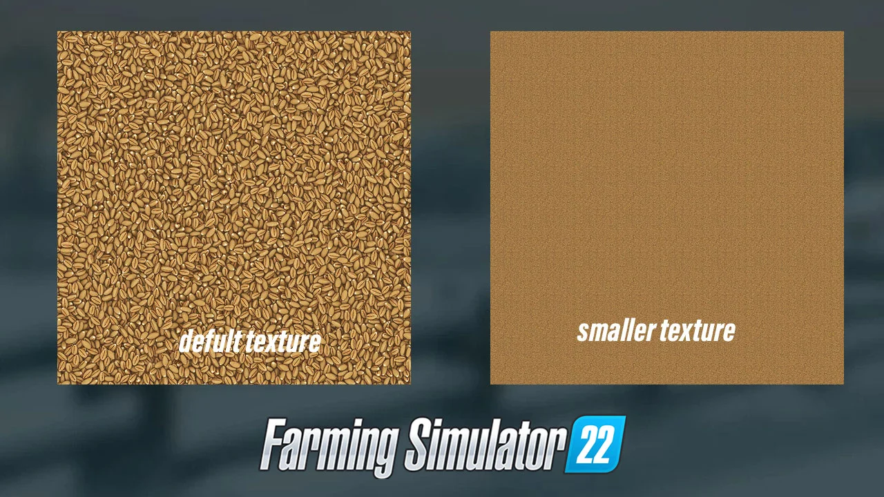 Better wheat grain size V1.0 FS22 FS22 Mod Free Download