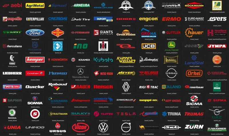 Brand Icons HQ v1.0.0.3 FS22 FS22 Mod Free Download
