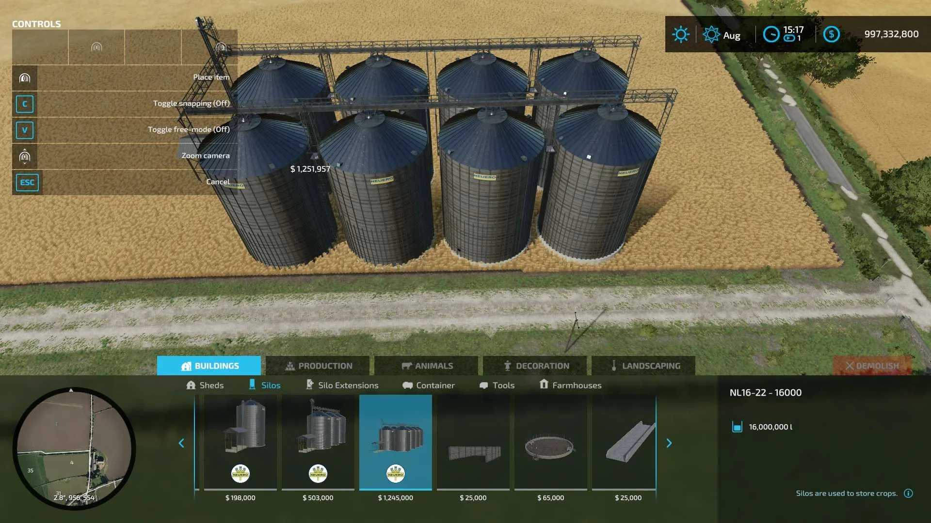 Camera Settings v1.0 FS22