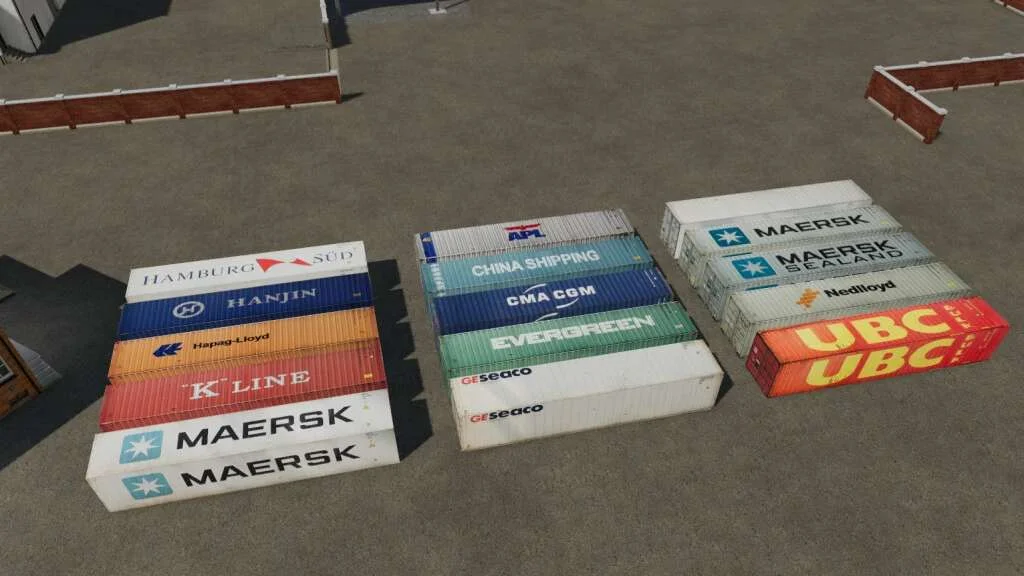 Cargo Container Package (Prefab) v1.0 FS22 FS22 Mod Free Download