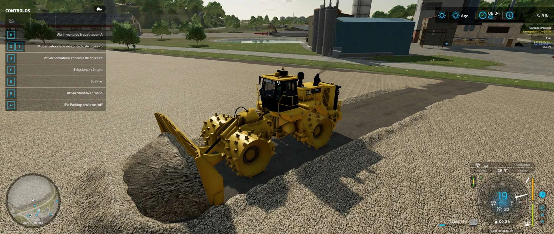 Caterpillar 836K v1.0 FS22 FS22 Mod Free Download