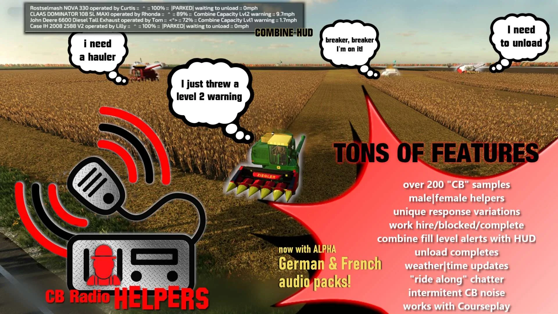 CB Radio Helper v1.0.2 FS22 FS22 Mod Free Download