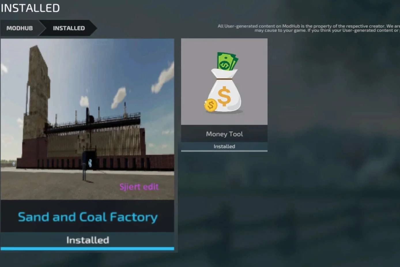 Coal and sand factory v1.0 FS22