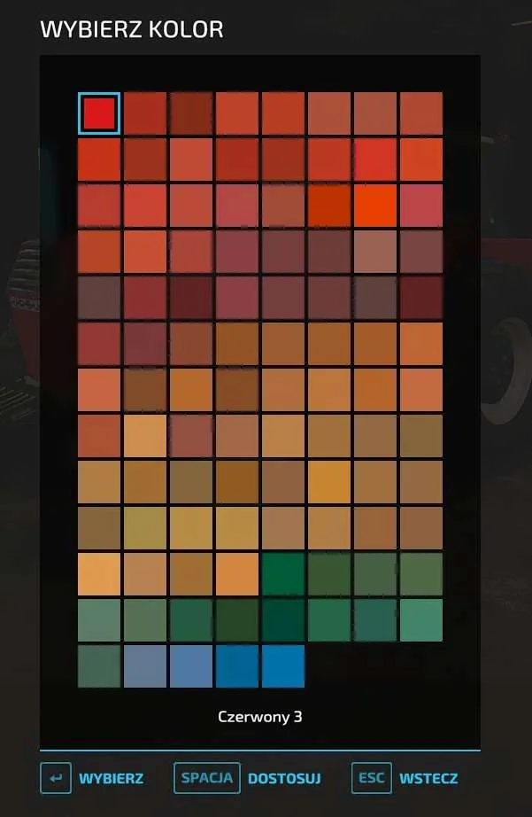 Colors for PREFAB type Ursus v1.0 FS22