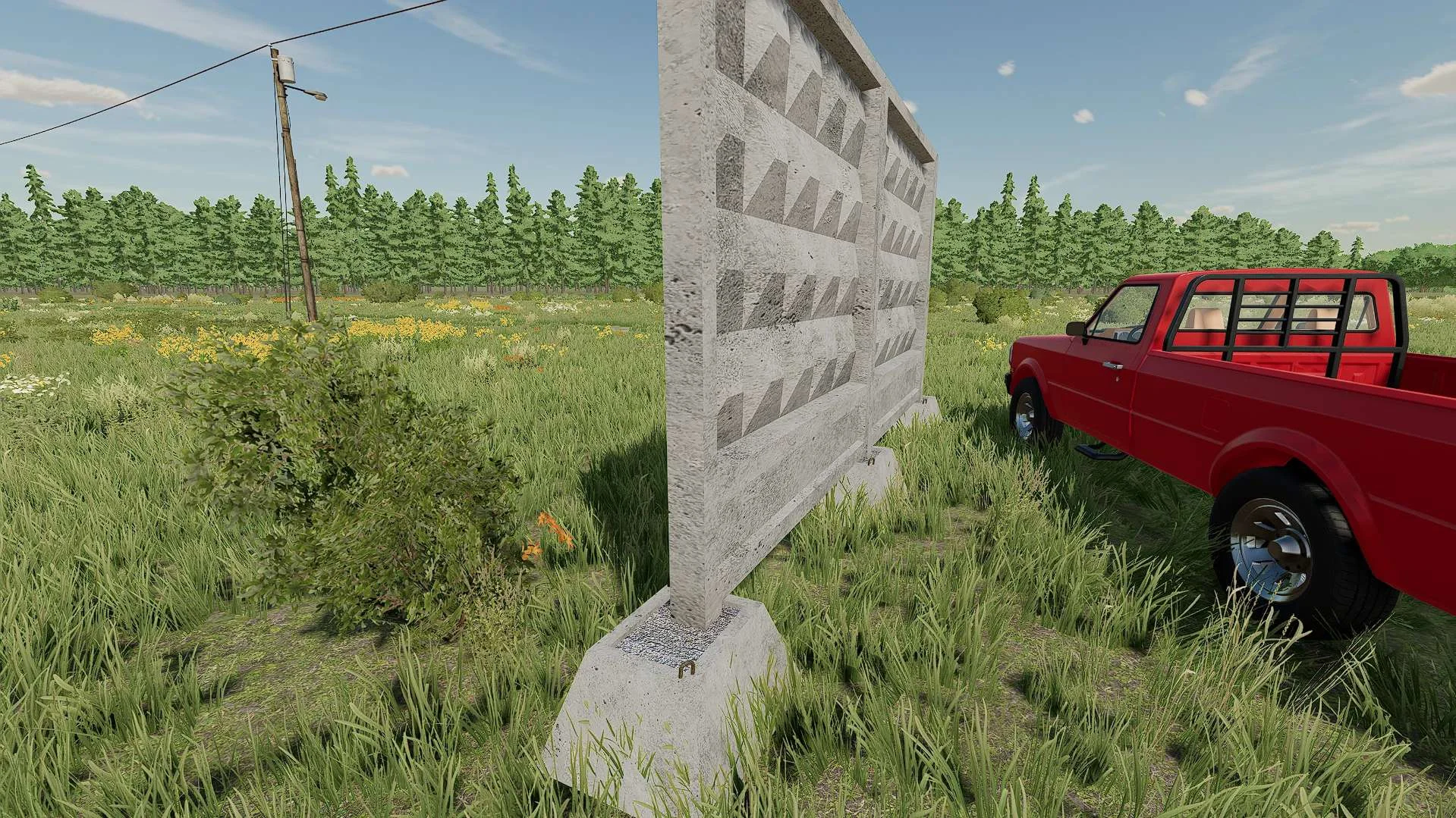 Concrete Fence [Prefab] v1.0 FS22 FS22 Mod Free Download