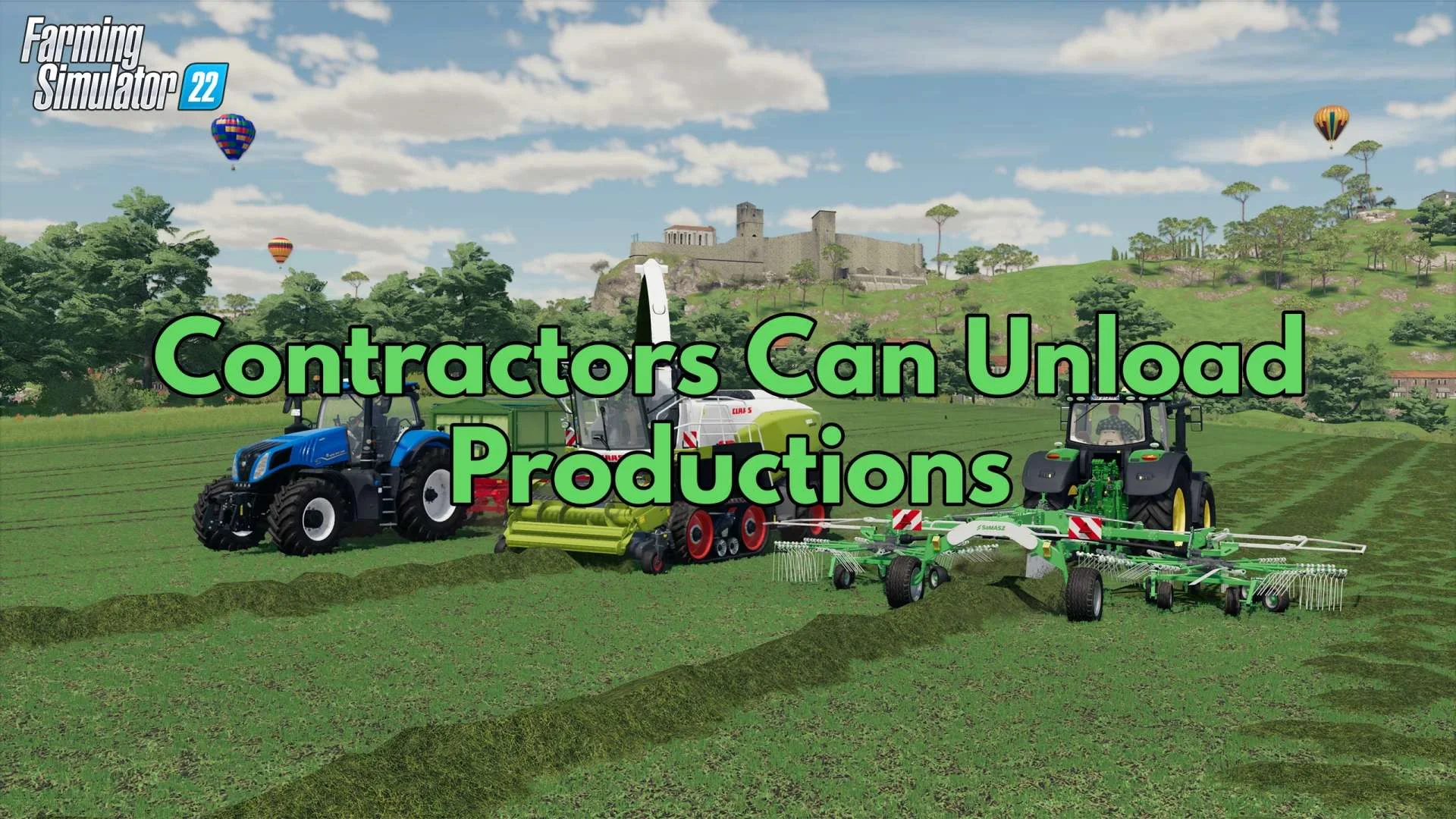 Contractors Can Unload Productions v1.0 FS22 FS22 Mod Free Download