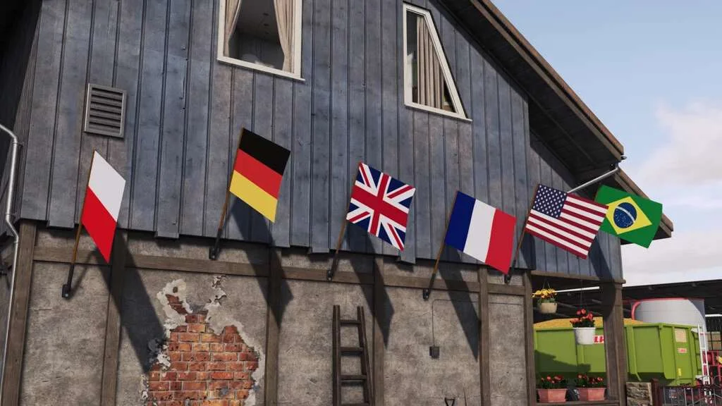 Country Flags For Wall v1.0 FS22